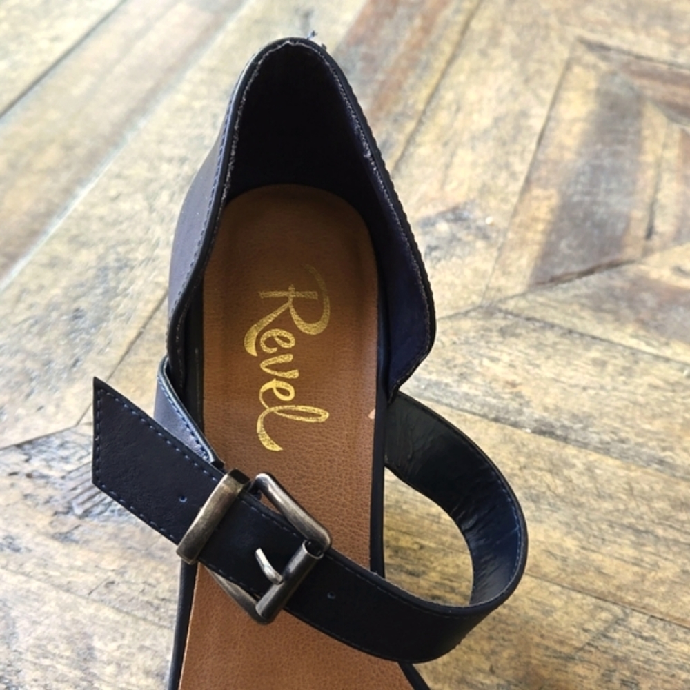 Revel Studded Platform Mule/Clog Block Heeled Sho… - image 6